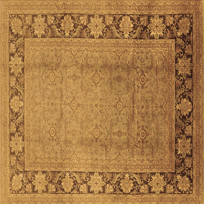 Square Oriental Brown Industrial Rug, urb3072brn