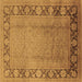 Square Oriental Brown Industrial Rug, urb3072brn