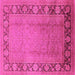 Square Oriental Pink Industrial Rug, urb3072pnk