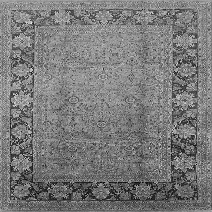Square Oriental Gray Industrial Rug, urb3072gry