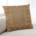 Lifestyle Image of Mid-Century Modern Urban Square Mahogany Brown Throw Pillow, 18 inch by 18 inch, pwurb3072