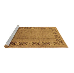 Sideview of Machine Washable Oriental Brown Industrial Rug, wshurb3072brn