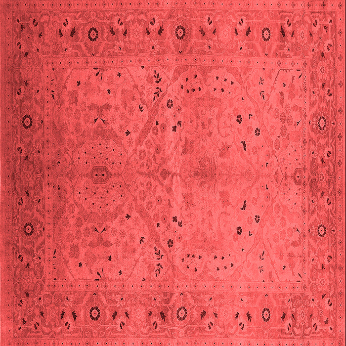 Machine Washable Oriental Red Industrial Rug, wshurb3073red
