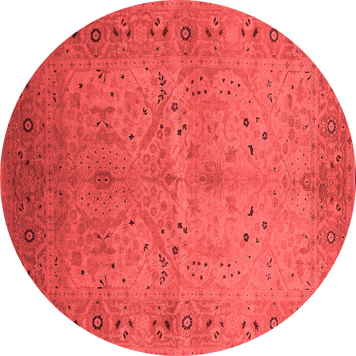 Machine Washable Oriental Red Industrial Rug, wshurb3073red