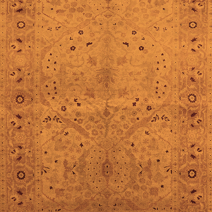 Machine Washable Oriental Orange Industrial Area Rugs, wshurb3073org