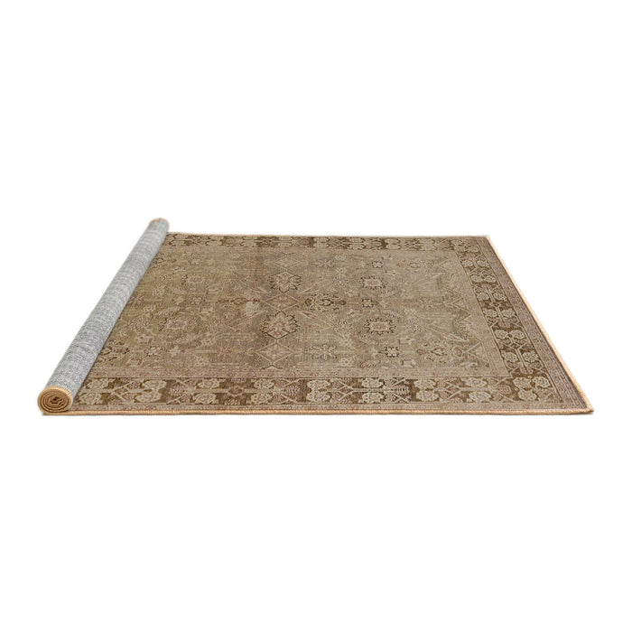 Sideview of Machine Washable Industrial Modern Light Brown Rug, wshurb3074