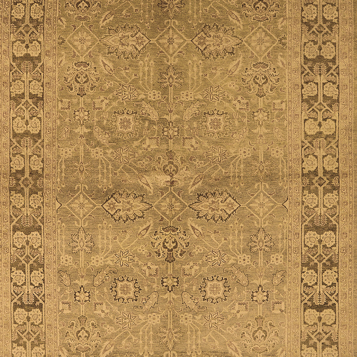 Machine Washable Oriental Brown Industrial Rug, wshurb3074brn