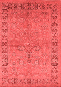 Oriental Red Industrial Rug, urb3074red