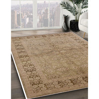 Mid-Century Modern Light Brown Oriental Rug, urb3074