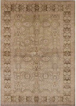 Mid-Century Modern Light Brown Oriental Rug, urb3074