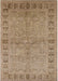 Mid-Century Modern Light Brown Oriental Rug, urb3074