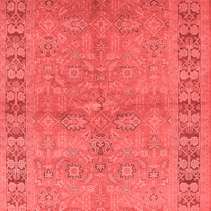 Machine Washable Oriental Red Industrial Rug, wshurb3074red
