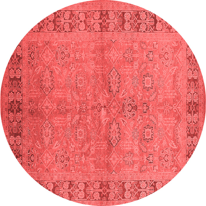 Machine Washable Oriental Red Industrial Rug, wshurb3074red
