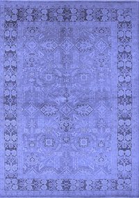 Oriental Blue Industrial Rug, urb3074blu