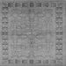 Square Oriental Gray Industrial Rug, urb3074gry