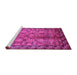 Sideview of Machine Washable Oriental Pink Industrial Rug, wshurb3075pnk