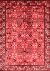 Oriental Red Industrial Rug, urb3075red