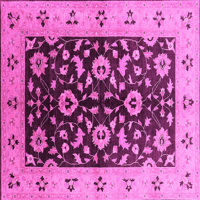 Square Oriental Pink Industrial Rug, urb3076pnk