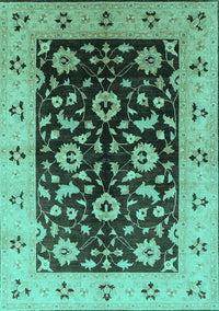 Oriental Turquoise Industrial Rug, urb3076turq