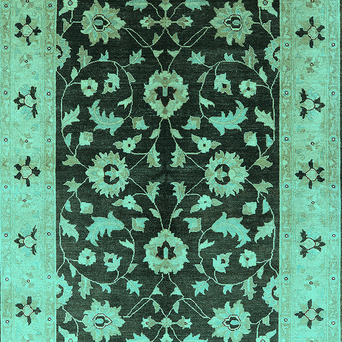 Oriental Turquoise Industrial Rug, urb3076turq