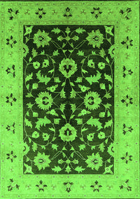 Oriental Green Industrial Rug, urb3076grn