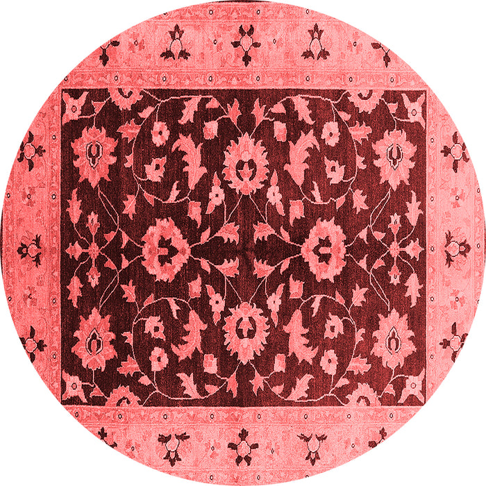 Machine Washable Oriental Red Industrial Rug, wshurb3076red