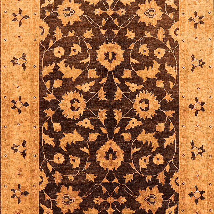 Machine Washable Oriental Orange Industrial Area Rugs, wshurb3076org