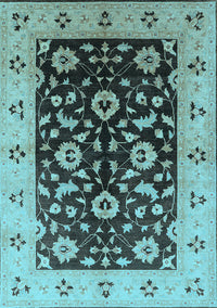 Oriental Light Blue Industrial Rug, urb3076lblu