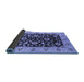 Sideview of Oriental Blue Industrial Rug, urb3076blu