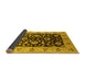 Sideview of Oriental Yellow Industrial Rug, urb3076yw