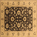 Square Oriental Brown Industrial Rug, urb3076brn