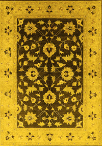 Oriental Yellow Industrial Rug, urb3076yw