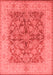 Oriental Red Industrial Area Rugs