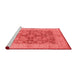 Industrial Red Washable Rugs