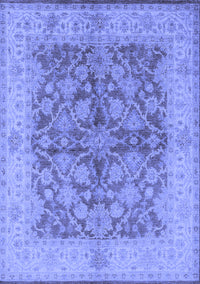 Oriental Blue Industrial Rug, urb3077blu