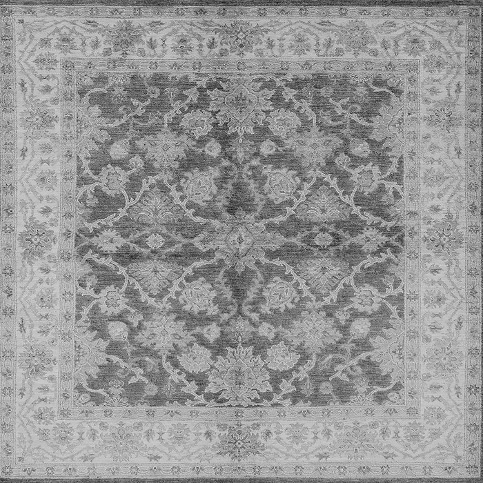 Square Oriental Gray Industrial Rug, urb3077gry