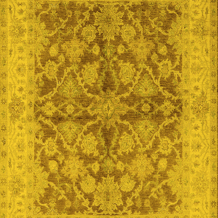 Oriental Yellow Industrial Rug, urb3077yw