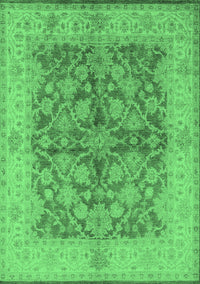 Oriental Emerald Green Industrial Rug, urb3077emgrn