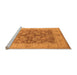 Sideview of Machine Washable Oriental Orange Industrial Area Rugs, wshurb3077org
