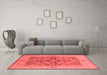 Industrial Red Washable Rugs