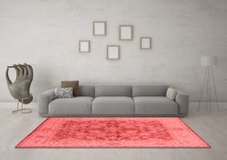 Industrial Red Washable Rugs