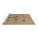 Sideview of Machine Washable Industrial Modern Light Brown Rug, wshurb3078