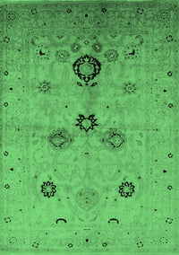 Oriental Emerald Green Industrial Rug, urb3078emgrn