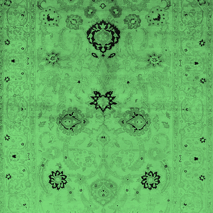Oriental Emerald Green Industrial Rug, urb3078emgrn