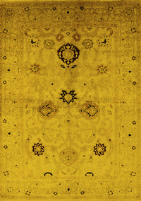 Oriental Yellow Industrial Rug, urb3078yw