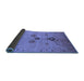 Sideview of Oriental Blue Industrial Rug, urb3078blu