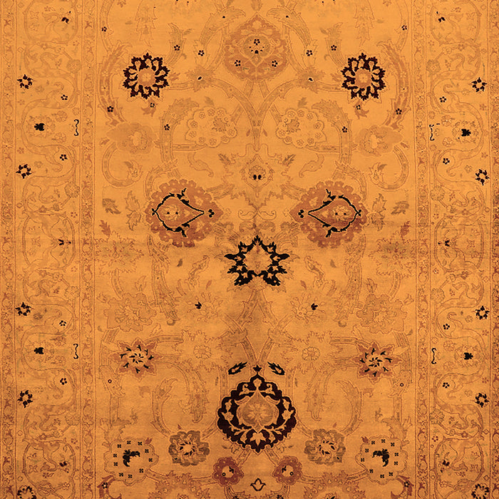 Machine Washable Oriental Orange Industrial Area Rugs, wshurb3078org