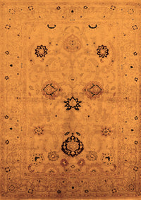 Oriental Orange Industrial Rug, urb3078org