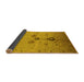 Sideview of Oriental Yellow Industrial Rug, urb3078yw