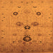 Square Oriental Orange Industrial Rug, urb3078org